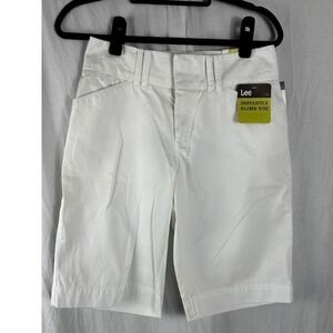 Lee slimming shorts‎ white size 6 / medium women's NWT